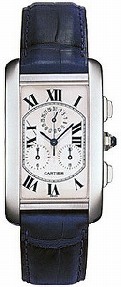 Cartier W2603356 Mens Quartz 18kt White Gold