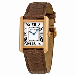 Cartier W5200024 Ladies Quartz 18kt Rose Gold and Stainless Steel