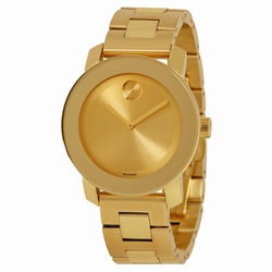 Movado 3600085 Bold Ladies Quartz Polished Yellow Gold-tone Stainless Steel