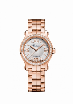 Chopard 274893-5004 Ladies Automatic 18 Carat Rose Gold