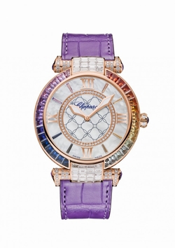 Chopard 384239-5009 Ladies Automatic 18 Carat Rose Gold Diamond Set