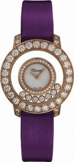 Chopard 209412-5001 Happy Diamonds Ladies Quartz 18 Carat Rose Gold
