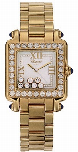 Chopard 276770-2311 Happy Sport Ladies Quartz 18kt Yellow Gold
