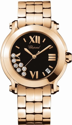 Chopard 277-472-5001 Happy Sport Ladies Quartz 18k Rose Gold