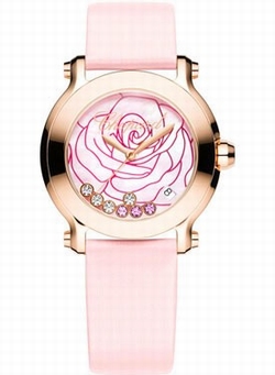 Chopard 277471-5015 Happy Sport Ladies Quartz 18k Rose Gold