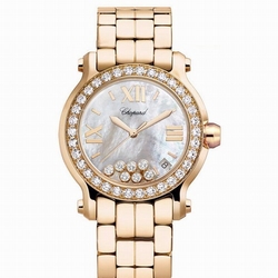 Chopard 277481-5002 Happy Sport Ladies Quartz 18 kt Rose Gold