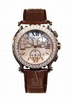 Chopard 283583-5003 Happy Sport Ladies Quartz 18kt Rose Gold