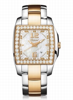 Chopard 108473-9001 Two O Ten Ladies Quartz 18kt Rose Gold and Stainless Steel