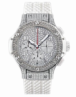 Hublot 341.SE.9054.RW.174 Big Bang Mens Automatic Stainless Steel With 198 Diamonds
