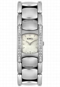 Ebel 9057A28-981050 Ladies Quartz Stainless Steel and Diamond