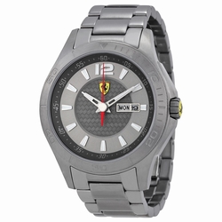 Ferrari 830106 Mens Quartz Gunmetal Ion-plated Stainless Steel