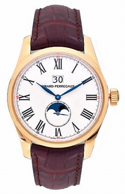 Girard Perregaux 49530-0-52-7437 Classique Mens Automatic 18kt Rose Gold