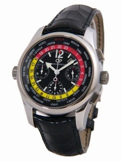 Girard Perregaux 49800-22-654-BA6A Worldwide Time Control Mens Hand Wind Stainless Steel