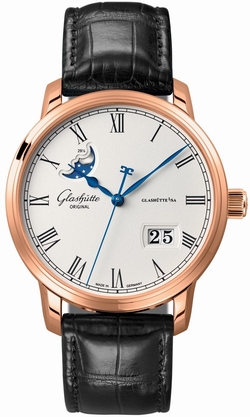 Glashutte 100-04-32-15-04 Mens Automatic 18kt Rose Gold