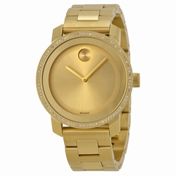 Movado 3552 Bold Ladies Quartz Yellow Gold Ion-plated Stainless Steel