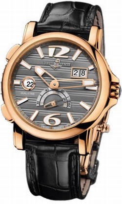 Ulysse Nardin 246-55-69 GMT Dual Time Mens Automatic 18kt Rose Gold