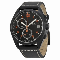 Hamilton H76582733 Khaki Mens Quartz Black PVD Stainless Steel