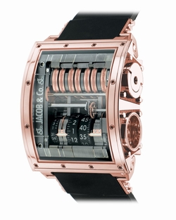 Jacob Co. quenttinrg The Quenttin Mens Hand Wind 18k Rose Gold
