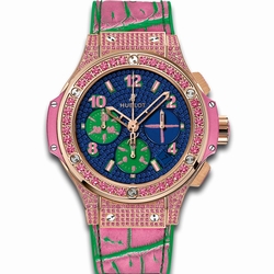 Hublot 341.PP.9089.LR.1633.POP15 Ladies Automatic Polished 18K Red Gold Set with 198 Pink Sapphires