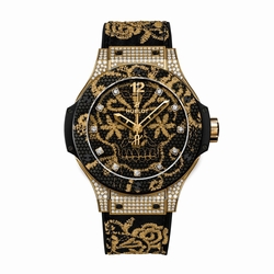 Hublot 343.VX.6580.NR.0804 Ladies Automatic Polished 18k Yellow Gold set with 198 Diamonds