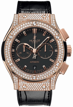 Hublot 541.OX.1180.LR.1704 Mens Automatic 18 Carat Rose Gold with Diamonds