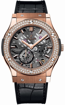 Hublot 545.OX.0180.LR.1104 Mens Automatic 18 Carat Rose Gold with Diamonds