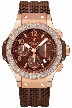 Hublot 341.PC.3380.RC Big Bang Mens Automatic Chocolate Ceramic Gold