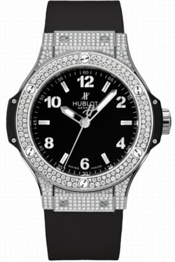 Hublot 361.SX.1270.RX.1704 Big Bang Ladies Quartz Stainless Steel Case Set with Diamonds