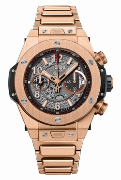 Hublot 411.OX.1180.OX Big Bang Unico Mens Automatic Polished & Brushed 18kt Rose Gold