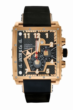 Jacob Co. q3rg Epic I Mens Automatic 18k Rose Gold