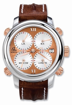 Jacob Co. h24rC Five Time Zone Mens Automatic Stainless Steel