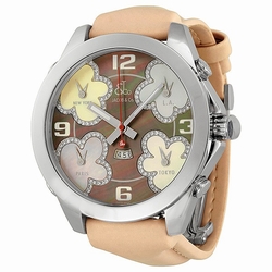 Jacob Co. JCATH9 Five Time Zone Unisex Quartz Stainless Steel