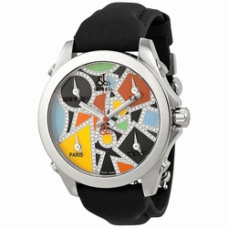Jacob Co. JCM115DA Five Time Zone Unisex Quartz Stainless Steel