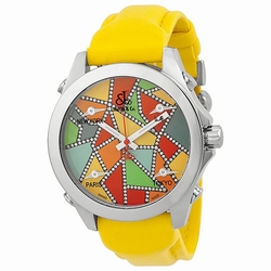 Jacob Co. JCM117DA Five Time Zone Unisex Quartz Stainless Steel
