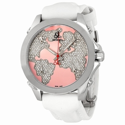 Jacob Co. JCM47WP Five Time Zone Unisex Quartz Stainless Steel