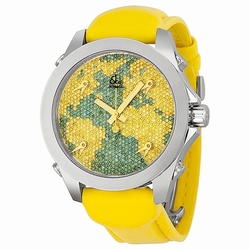 Jacob Co. JCM47YB Five Time Zone Unisex Quartz Stainless Steel