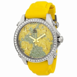 Jacob Co. JCM47YB Five Time Zone Unisex Quartz Stainless Steel