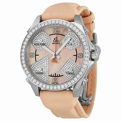 Jacob Co. JCM79P Five Time Zone Unisex Quartz Stainless Steel