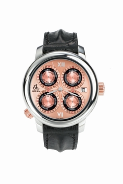 Jacob Co. gMT7SSr GMT World Time Automatic Mens Automatic Stainless Steel