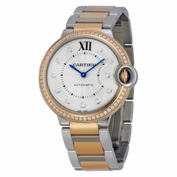 Cartier WE902078 Ladies Automatic Stainless Steel and 18kt Rose Gold