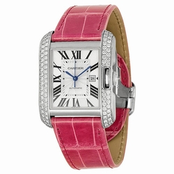 Cartier WT100018 Ladies Automatic 18 Carat White Gold
