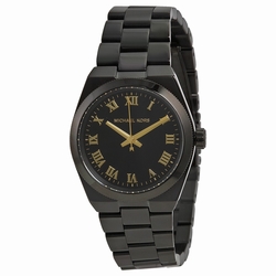 Michael Kors MK6100 Ladies Quartz Black Ion-plated Stainless Steel