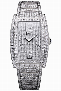 Piaget GOA36195 Limelight Ladies Quartz 18kt White Gold Case Set with Diamonds
