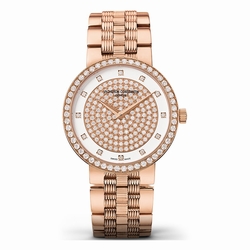 Vacheron Constantin 25553/Q01R-9696 Ladies Quartz 18 Carat Pink Gold