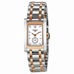 Longines L51555187 DolceVita Ladies Quartz Stainless Steel and 18kt Pink Gold