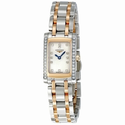 Longines L51585897 PrimaLuna Ladies Quartz Stainless Steel Case Set with Diamonds