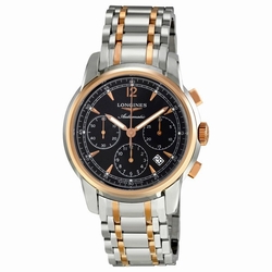 Longines L2.752.5.52.7 Saint-Imier Collection Mens Automatic Stainless Steel and 18 kt Rose Gold