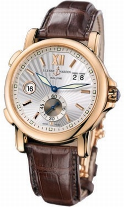Ulysse Nardin 246-55-31 GMT Dual Time Mens Automatic 18 kt Rose Gold