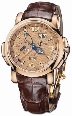Ulysse Nardin 322-66 GMT Perpetual Mens Automatic 18kt Rose Gold