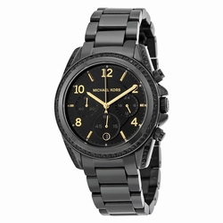Michael Kors MK6283 Blair Ladies Quartz Black Ion-plated Stainless Steel